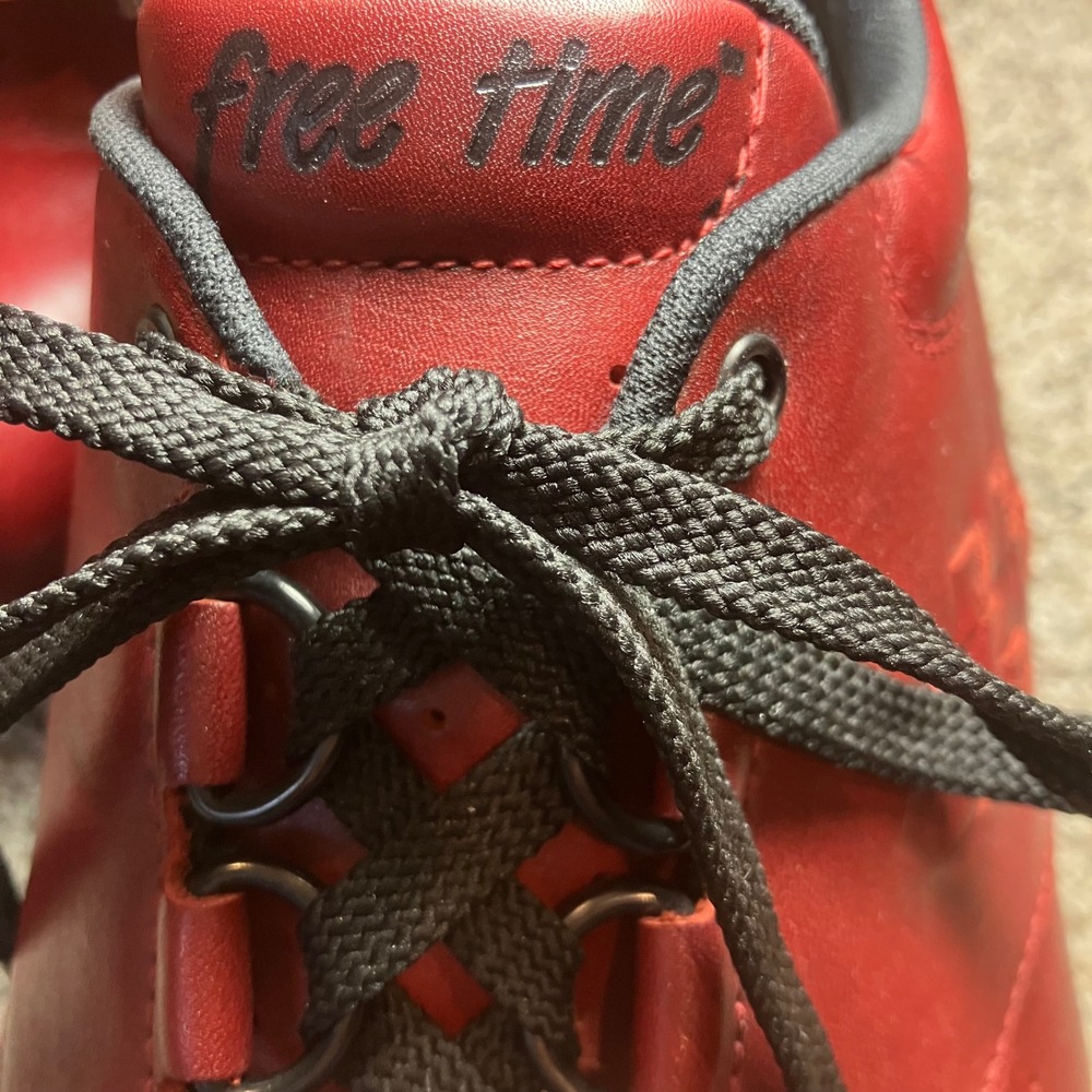 SAS Free Time Women's Red Leather Walking Shoes Comfort Sneakers 11 M Made USA - Picture 7 of 9